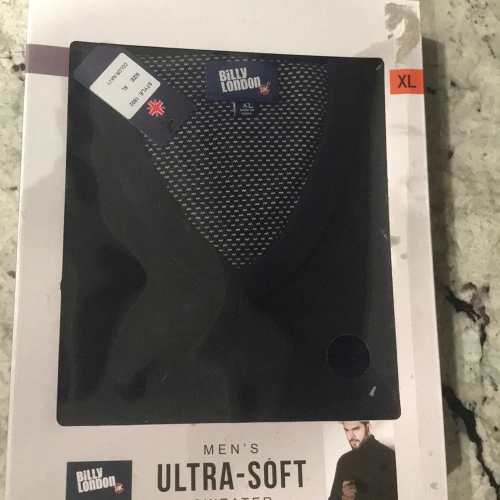 Brand New Mens Sweater Billy London Ultra Soft XL
